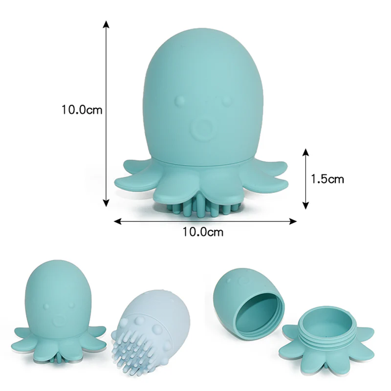 Octopus Silicone Bath Toy & Scalp Scrubber - Image 6