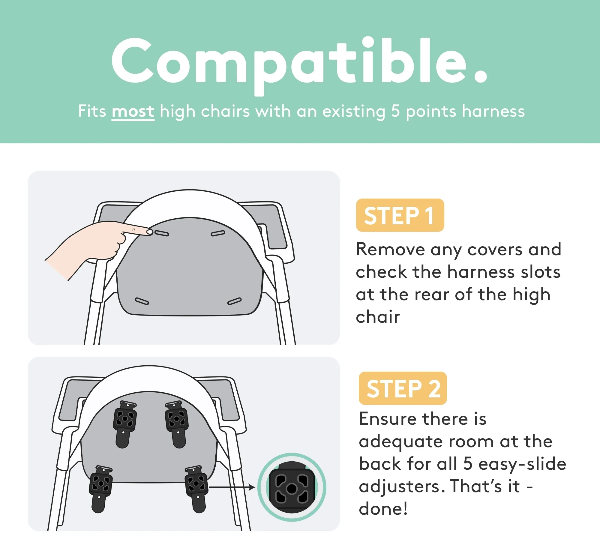 5 Point Roka Harness | Grey - Image 5