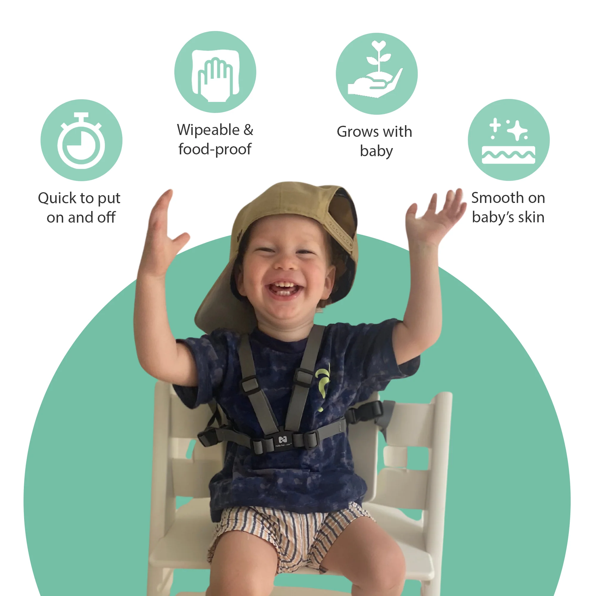 Tripp Trapp Roka Harness | Grey - Image 8